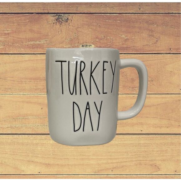Rae Dunn Turkey Day Mug  EUC - Picture 1 of 6